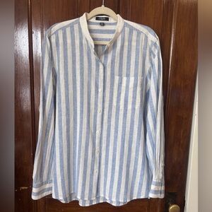 Chaps Linen Blend Button-Down Shirt